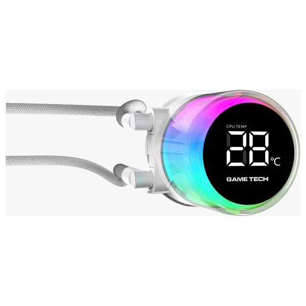 Gametech Hydra AHD360MM ARGB 360 mm Beyaz İşlemci Sıvı Soğutucu - Görsel 2