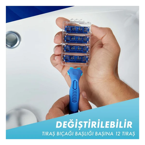 Gillette Sensor3 Yedek Tıraş Bıçağı 8 Adet Konforlu ve Pürüzsüz Tıraş İçin 3 Bıçaklı Sistem - Görsel 7