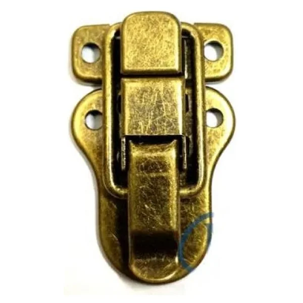Sandık, Kutu Klipsi, Ön Kilidi - 48x30mm, Antik, 100 Adet - Görsel 2