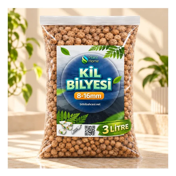 Plant Home Power Mix Bitki Bakımı İçin Doğal Kil Bilyesi (Hidroton) - Topraksız Tarım Kil Bilyesi - 3 Litre - Görsel 7