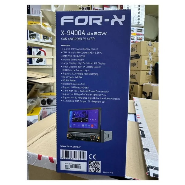 For-X X-9400A 4x60 W 7'' Android Oto Teyp - Görsel 4