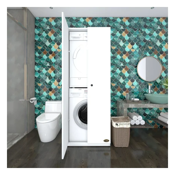 Kenzlife Zakhar Çamaşır-Kurutma Makinesi Dolabı 180x70x60 Cm - Görsel 10