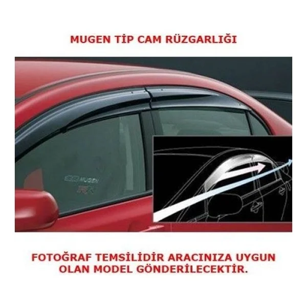 Honda Civic Fd6 Cam Rüzgarlığı 2007 / 2012 Mugen Tip Sunplex - Görsel 3