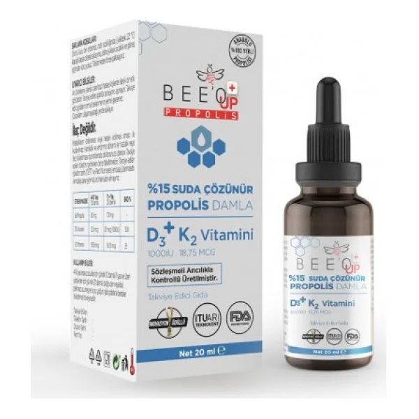 Bee'o Up %15 Propolis D3+K2 Damla 20 Ml - Görsel 4