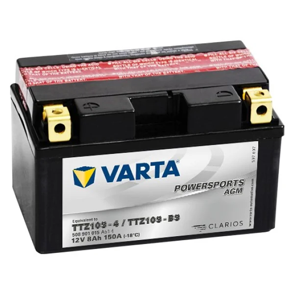 Varta Powersports Agm Ttz10s-Bs 12 V 8 Ah 150 Cca Motosiklet Aküsü - Görsel 2