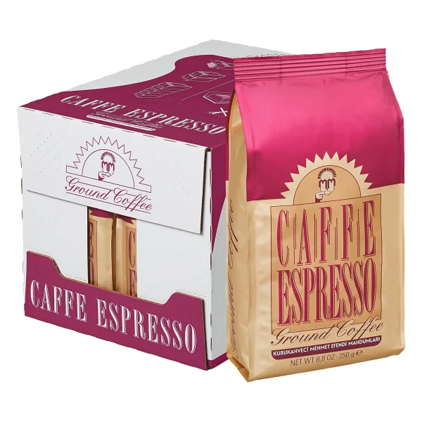 Kurukahveci Mehmet Efendi Caffe Espresso 250 Gr X 12'li - Cafe Crema - Görsel 3