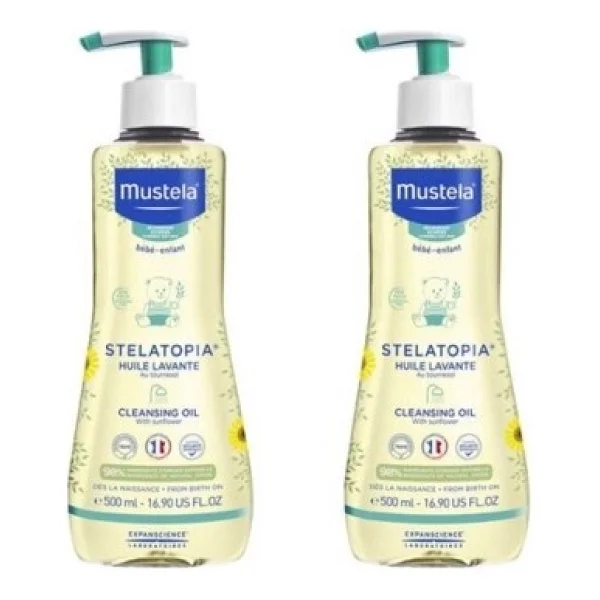 Mustela Stelatopia Temizleme Yağı 500 Ml 2 Adet - Görsel 2