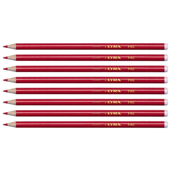 Lyra Kırmızı Kopya Kalemi - Pike - 8'li Set - Görsel 2