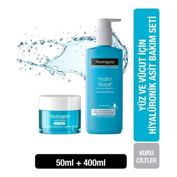 Neutrogena Hydro Boost Water Gel 50 Ml + Jel Vücut Losyonu 400 Ml - Görsel 3