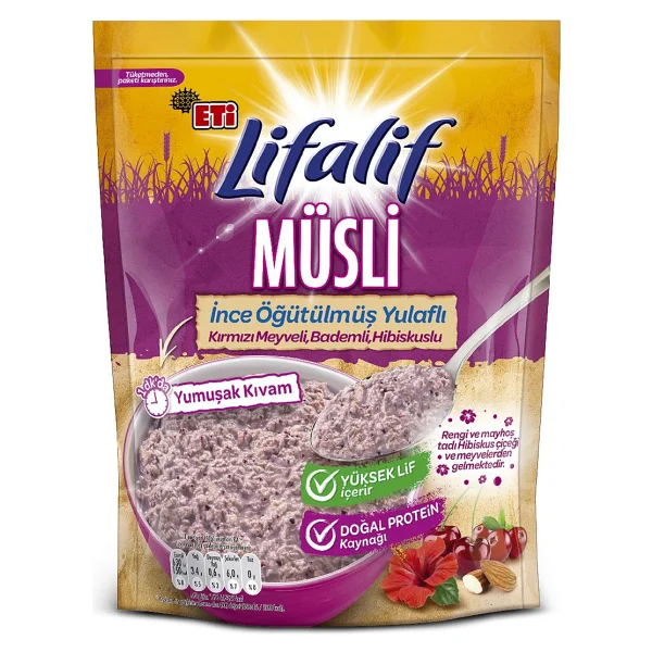 Eti Lifalif İnce Öğütülmüş Hibiskuslu Müsli 250 Gr - Görsel 7
