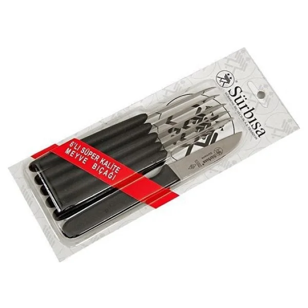 Sürbısa 61007 Yeşil 6'lı Meyve Bıçağı - Görsel 3