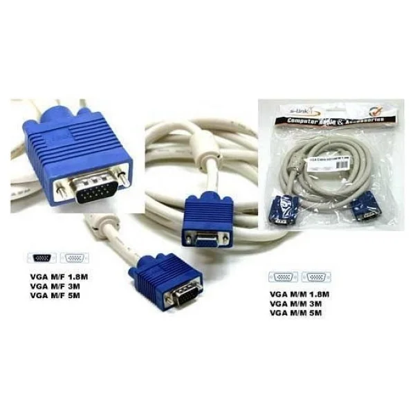 S-Link Sl-Vga03 3 M Vga Kablo - Görsel 2