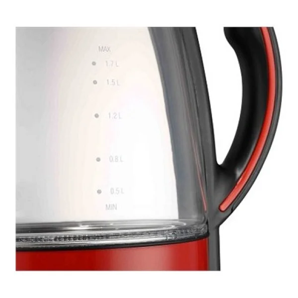 Vestel V-Brunch 2000 Glass Kırmızı 2200 W 1.7 Lt Cam Kettle - Görsel 2
