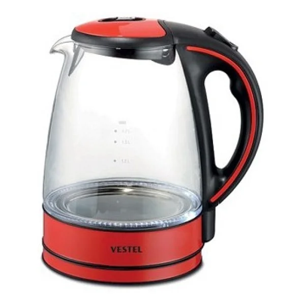 Vestel V-Brunch 2000 Glass Kırmızı 2200 W 1.7 Lt Cam Kettle - Görsel 7