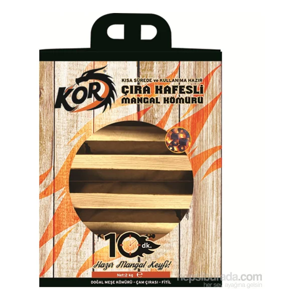 Kor Çıra Kafesli Mangal Kömürü 2 Kg - Görsel 5