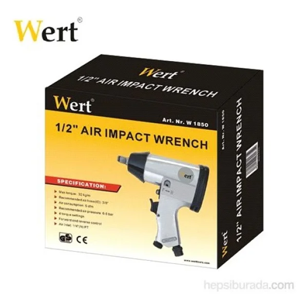 Wert 1850 1/2" Havalı Somun Sıkma Makinesi - Görsel 2