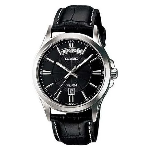 Casio Standart Mtp-1381l-1avdf Deri Kordon Siyah Erkek Kol Saati - Görsel 6