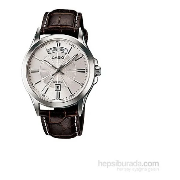 Casio Standart Mtp-1381l-7avdf Deri Kordon Koyu Kahverengi Erkek Kol Saati - Görsel 5