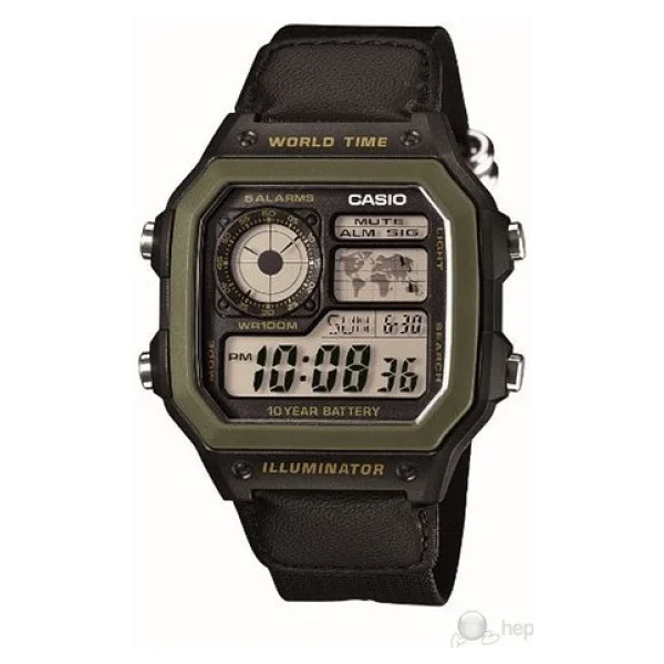 Casio Standart Ae-1200whb Kumaş Kordon Erkek Kol Saati - Görsel 7