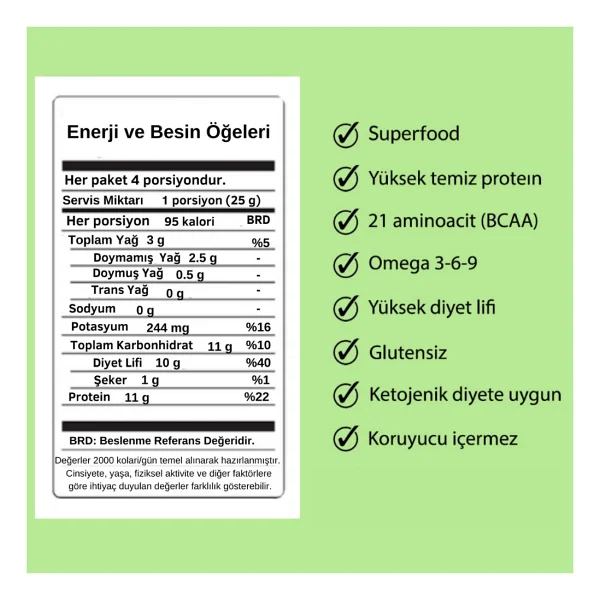 Vegovego Kenevir Kendir Tohumu Tozu - Trend Paket - 2'li Paket - Görsel 5