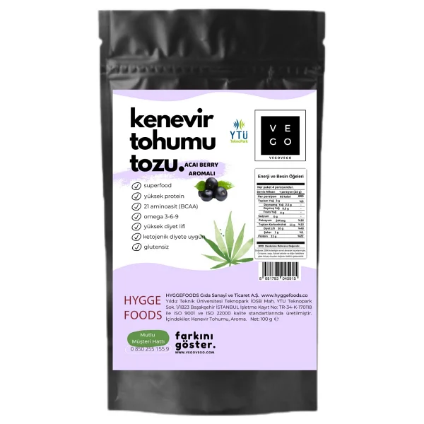 Vegovego Kenevir Kendir Tohumu Tozu - Trend Paket - 2'li Paket - Görsel 3