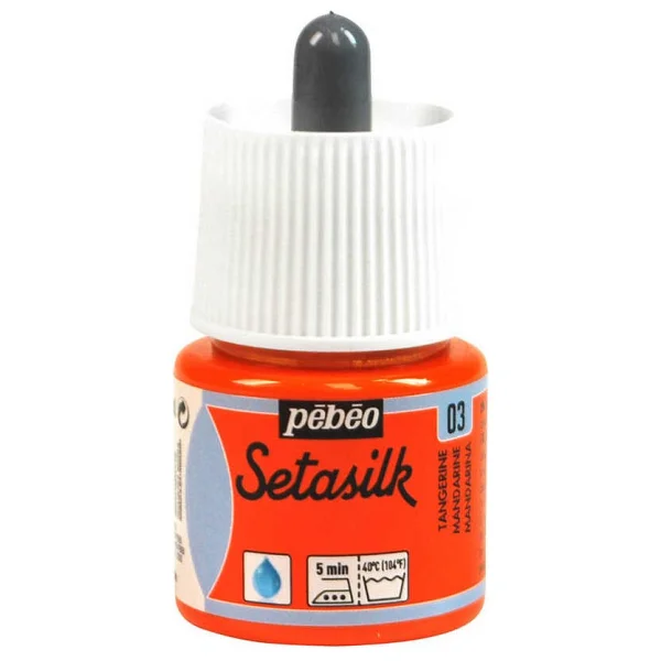 Pebeo Setasilk İpek Boya 45ml Şişe - 03 Tangerine - Görsel 2