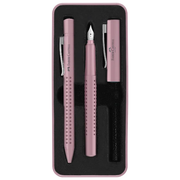 Faber-Castell Grip 2011 Xb Tükenmez Kalem Ve M Uçlu Dolma Kalem Kutulu Hediye Seti - Görsel 4