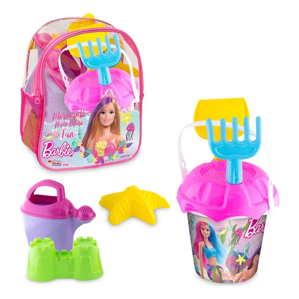 Dede 03500 Barbie Resimli Sırt Çantalı Plaj Set - Görsel 4