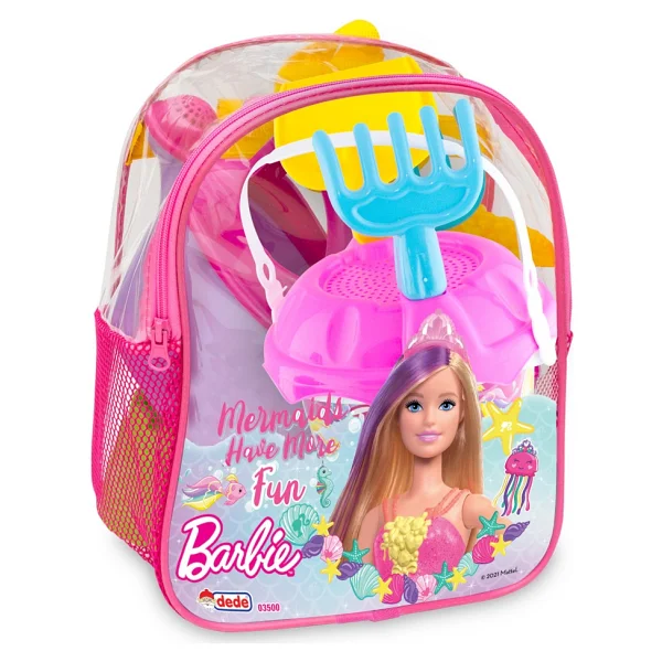 Dede 03500 Barbie Resimli Sırt Çantalı Plaj Set - Görsel 2