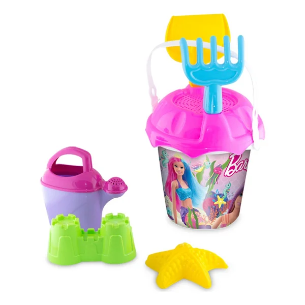 Dede 03500 Barbie Resimli Sırt Çantalı Plaj Set - Görsel 3
