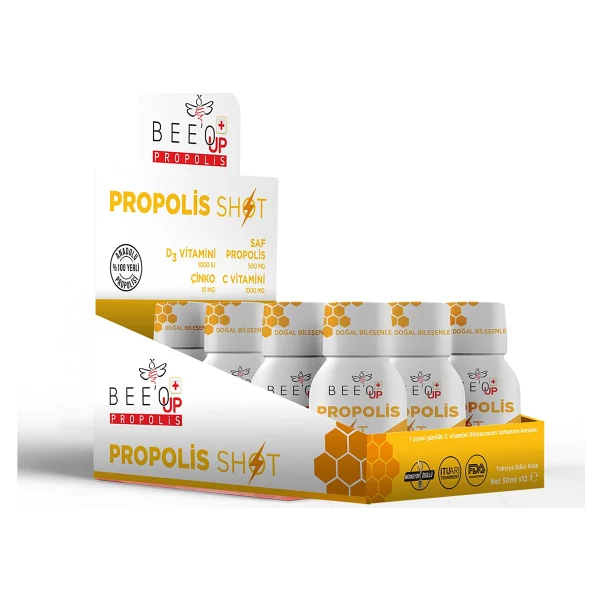 Bee&You Phenolix Çinko + D3 + C Vitamini Shot Propolis 50 Ml 12'li - Görsel 10