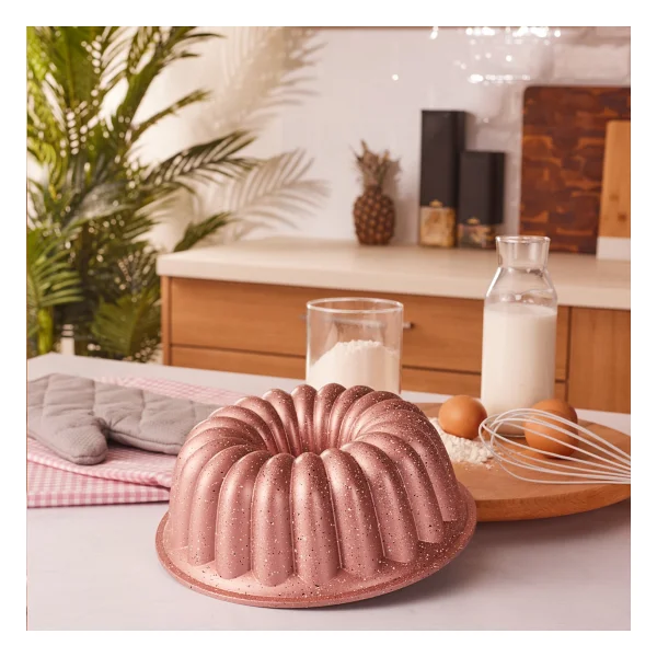 Emsan Arya Golden Pink 24 Cm Döküm Kek Kalıbı - Görsel 5
