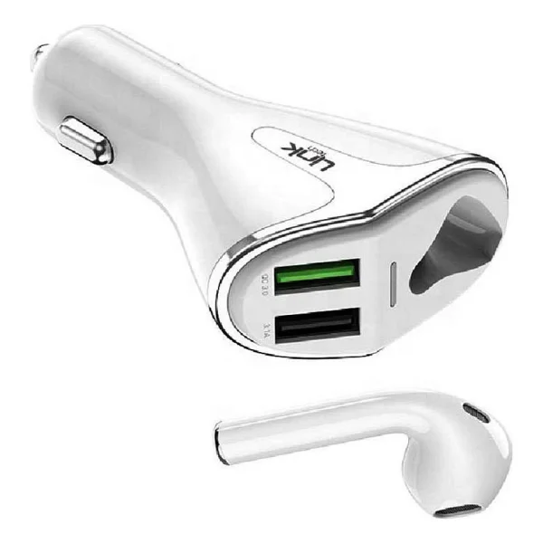 Linktech B450 Bluetooth Kulaklıklı Araç Şarj Cihazı - Görsel 2