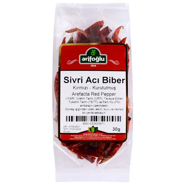 Arifoğlu Kurutulmuş Sivri Acı Biber 30 Gr - Görsel 3