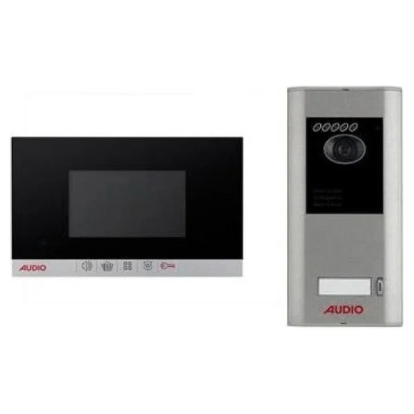 Audio 001463 4.3" Bus Plus Görüntülü Mekanik Butonlu Handsfree Villa Set Diafon Siyah - Görsel 2