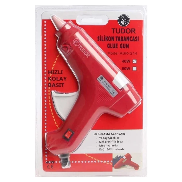 Tudor Silikon Tabancası Sıcak Mum Silikon Tabancasi 40w - Görsel 2