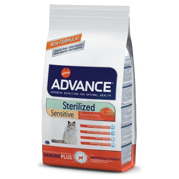 Advance Sensitive Sterilised Somonlu 10 Kg Kısırlaştırılmış Yetişkin Kedi Maması - Görsel 2