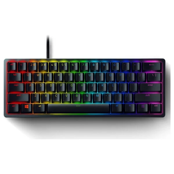 Razer Huntsman Mini Us Layout RGB %60 Tkl Purple Switch Kablolu Mekanik Oyuncu Klavyesi - Görsel 5