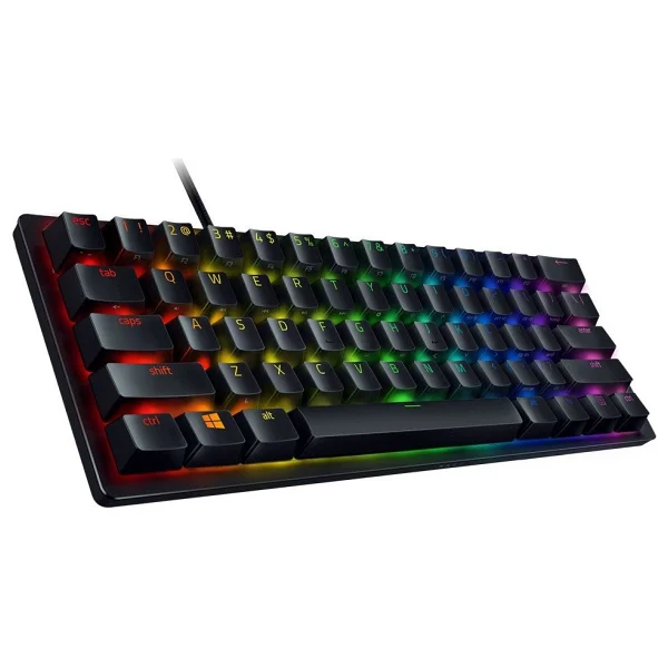 Razer Huntsman Mini Us Layout RGB %60 Tkl Purple Switch Kablolu Mekanik Oyuncu Klavyesi - Görsel 2
