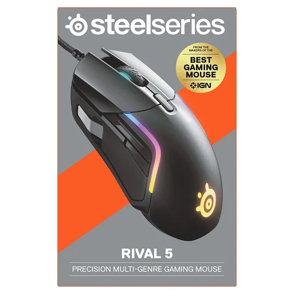 Steelseries Rival 5 RGB Optik Kablolu Oyuncu Mouse - Görsel 5