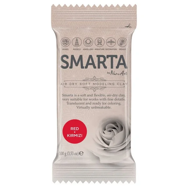 Smarta 100 Gr Kırmızı Modelleme Hamuru