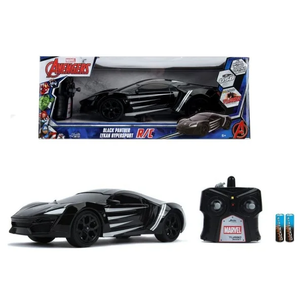 Jada Marvel Black Panther Rc Lykan Hypersport 1:16 Uzaktan Kumandalı Araba - Görsel 2