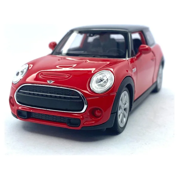 Welly Mini Cooper New Mini Hatch - Çek Bırak Oyuncak Araba , Lisanslı Model Araba 1:38 - Kırmızı - Görsel 3