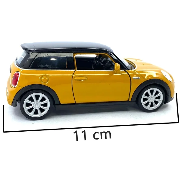 Welly Mini Cooper New Mini Hatch - Çek Bırak Oyuncak Araba , Lisanslı Model Araba 1:38 - Kırmızı - Görsel 8