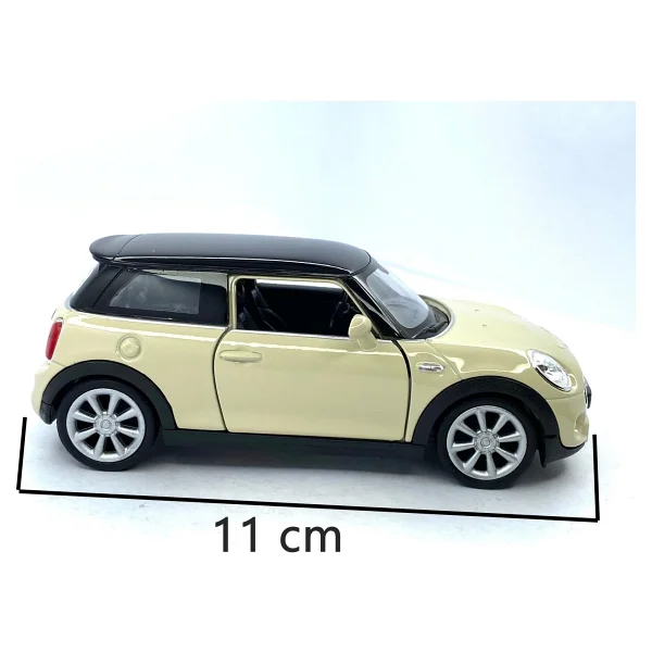 Welly Mini Cooper New Mini Hatch - Çek Bırak Oyuncak Araba , Lisanslı Model Araba 1:38 - Kırmızı - Görsel 9