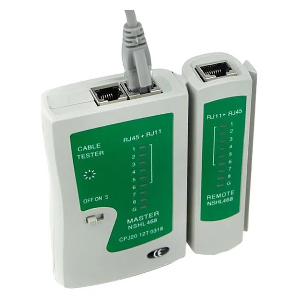 Powermaster Rj45 Rj11 Rj9 Jack Telefon Data Kablosu Sıkma Çakma Pensesi +Kablo Test Cihazı +Kablo Soyucu - Görsel 2