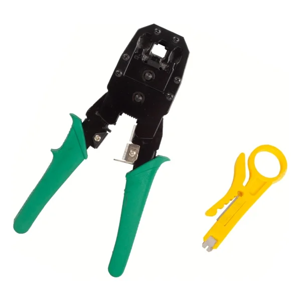 Powermaster Rj45 Rj11 Rj9 Jack Telefon Data Kablosu Sıkma Çakma Pensesi +Kablo Test Cihazı +Kablo Soyucu - Görsel 3