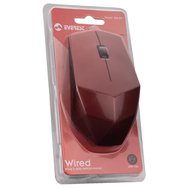 Everest Sm-201 Optik Kablolu Mouse - Görsel 2