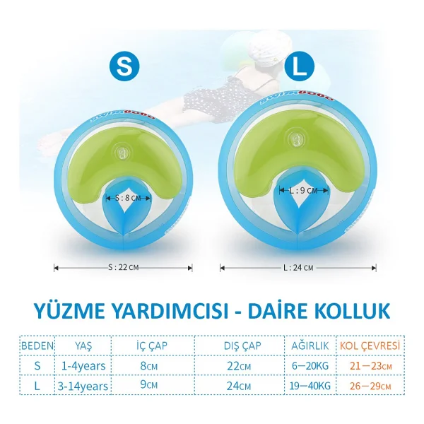 Swimbobo 3-14 Yaş 24x9 Cm İleri Seviye Çocuk Deniz Kolluğu - Görsel 5