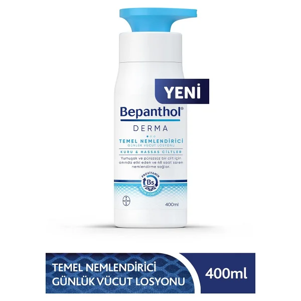 Bepanthol Derma Nemlendirici Vücut Losyonu 400 Ml - Provitamin B5 Ve Niasinamid İçeren, Kuru Ve Hassas Ciltler İçin Günlük Yoğun Bakım - Görsel 7